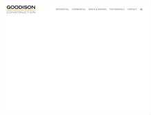 Tablet Screenshot of goodisonconstruction.com